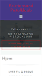 Mobile Screenshot of kristiansandpistolklubb.no