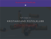 Tablet Screenshot of kristiansandpistolklubb.no